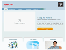 Tablet Screenshot of airpurifier.sharp-indonesia.com